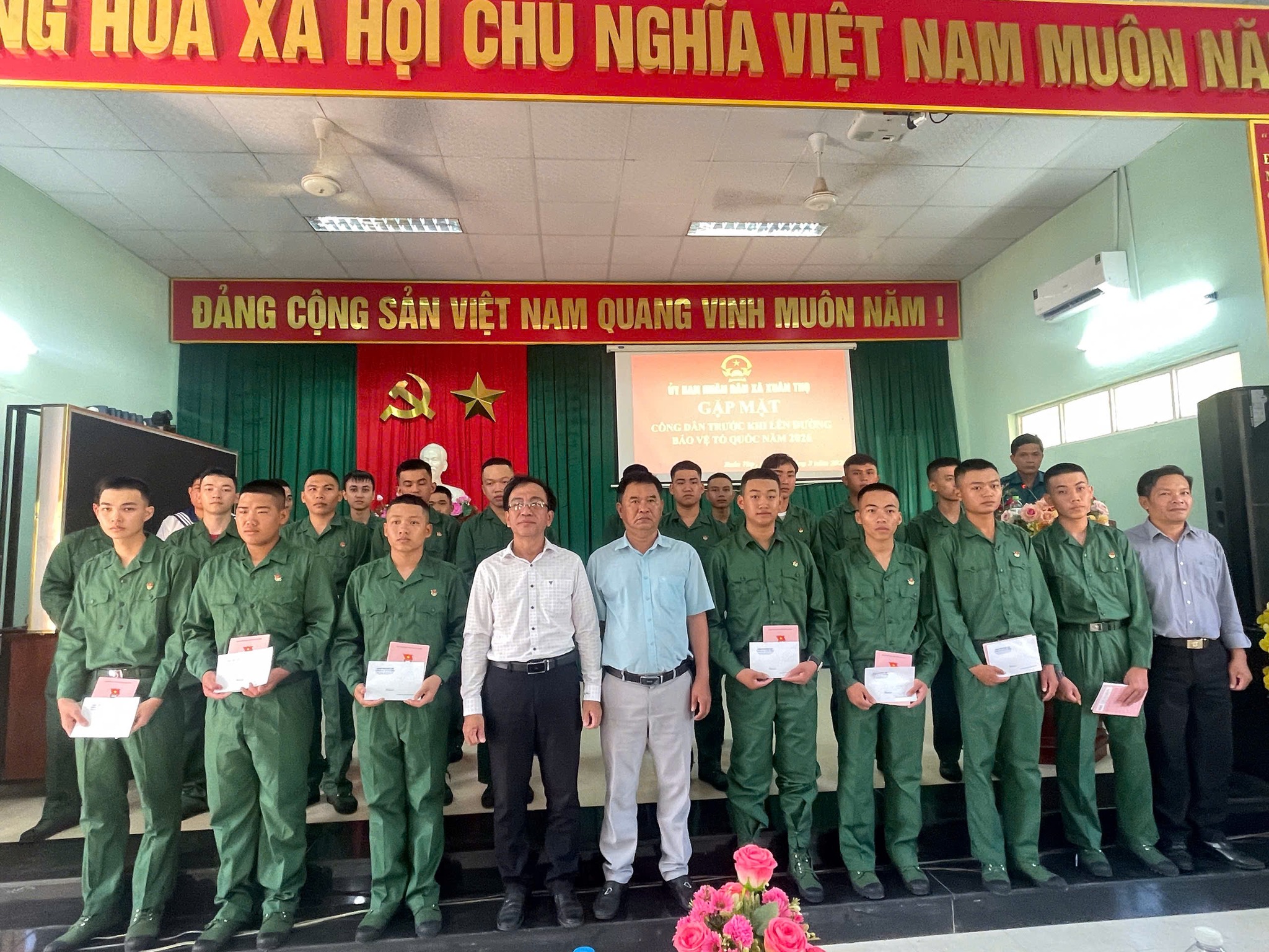 XÃ XUÂN THỌ GẶP MẶT CÔNG DÂN LÊN ĐƯỜNG BẢO VỆ TỔ QUỐC NĂM 2026