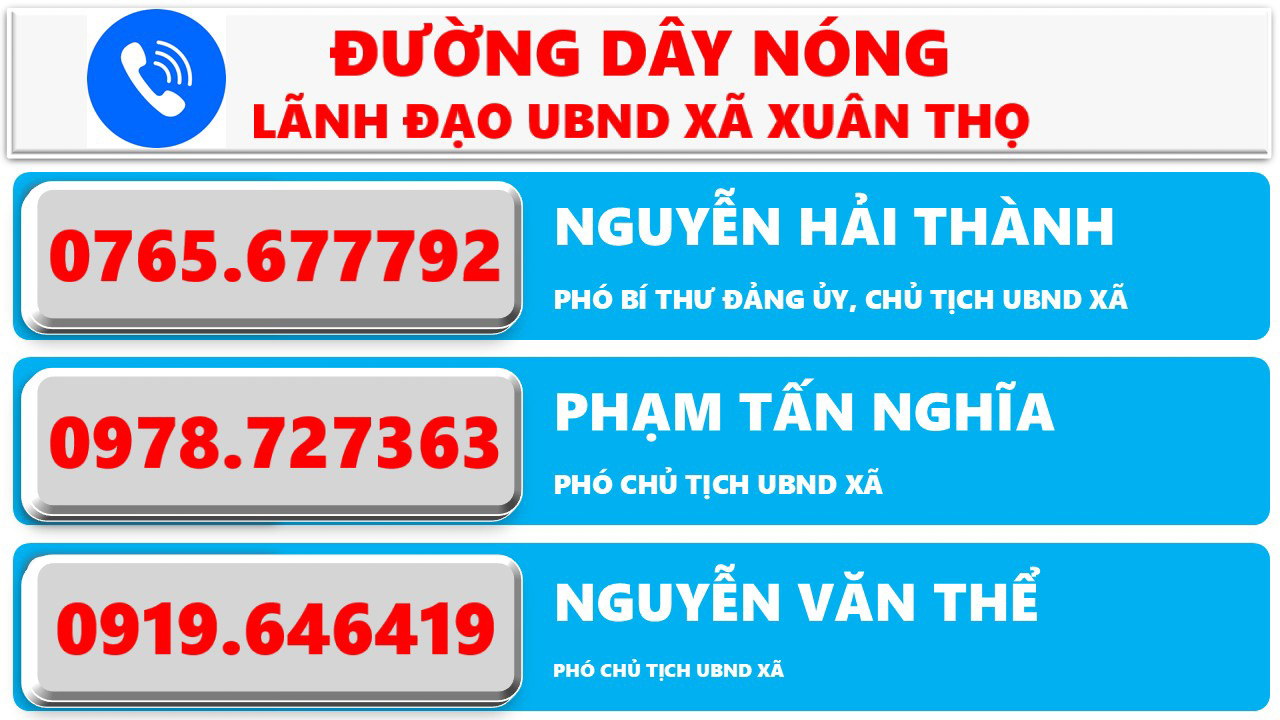 Công khai số điện thoại đường dây nóng