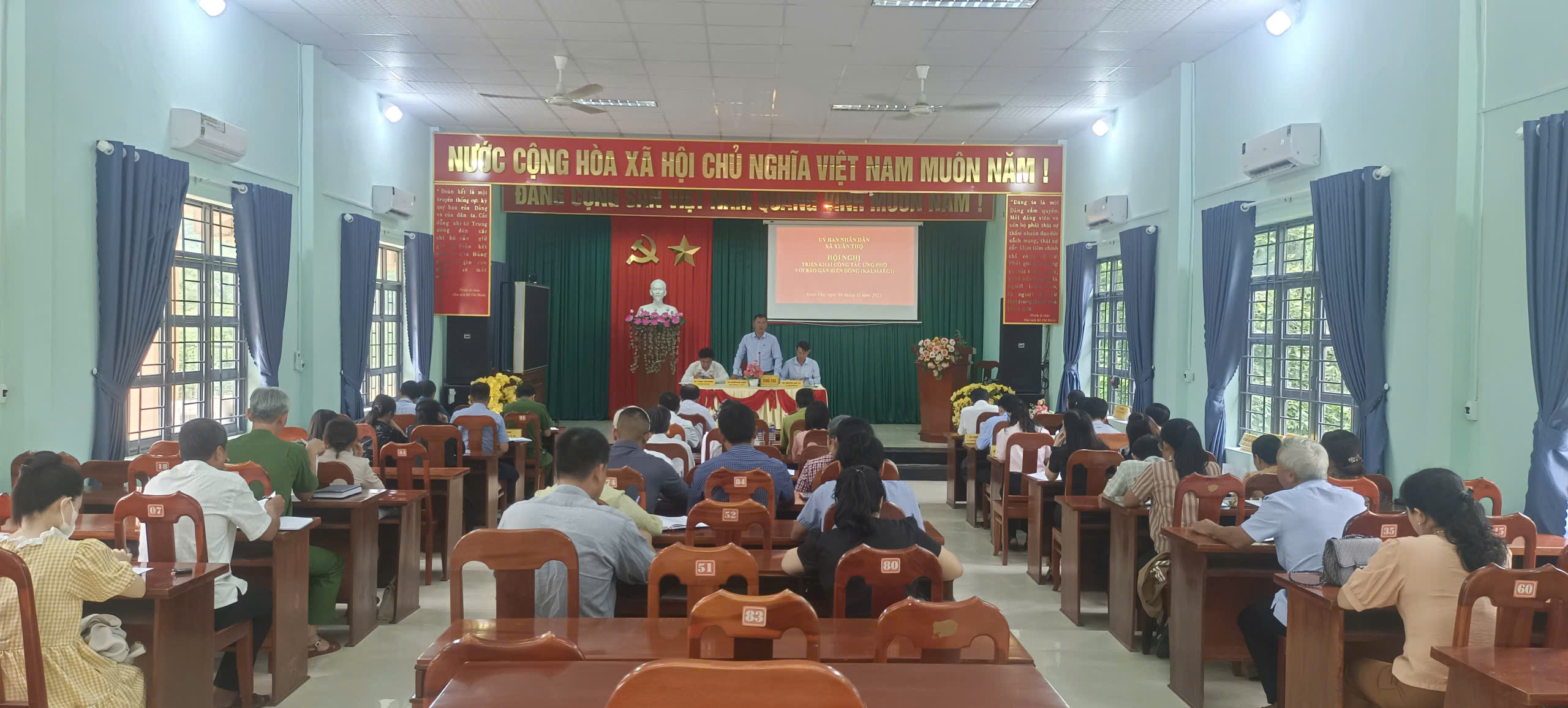 UBND XÃ XUÂN THỌ CHỦ ĐỘNG ỨNG PHÓ BÃO SỐ 13 (KALMAGI) VÀ MƯA LŨ