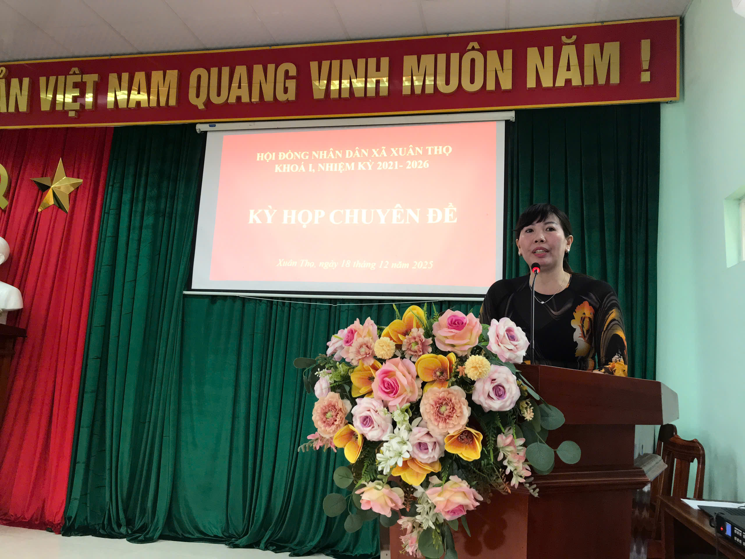 XÃ XUÂN THỌ TỔ CHỨC THÀNH CÔNG KỲ HỌP CHUYÊN ĐỀ HĐND XÃ KHÓA I, NHIỆM KỲ 2021 – 2026