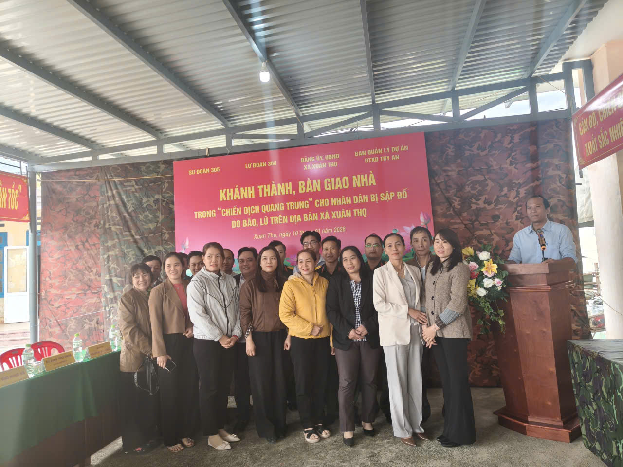 LỄ KHÁNH THÀNH, BÀN GIAO NHÀ Ở TRONG “CHIẾN DỊCH QUANG TRUNG” TRÊN ĐỊA BÀN XÃ XUÂN THỌ