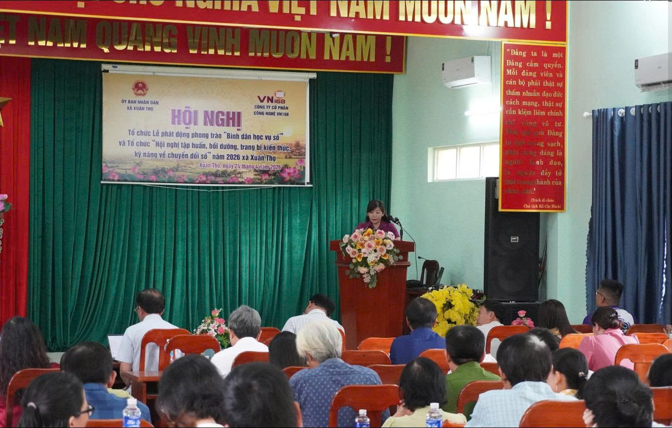 XUÂN THỌ QUYẾT TÂM ĐẨY MẠNH CHUYỂN ĐỔI SỐ QUA PHONG TRÀO “BÌNH DÂN HỌC VỤ SỐ” NĂM 2026